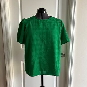 Draper James Vibrant Green Blouse